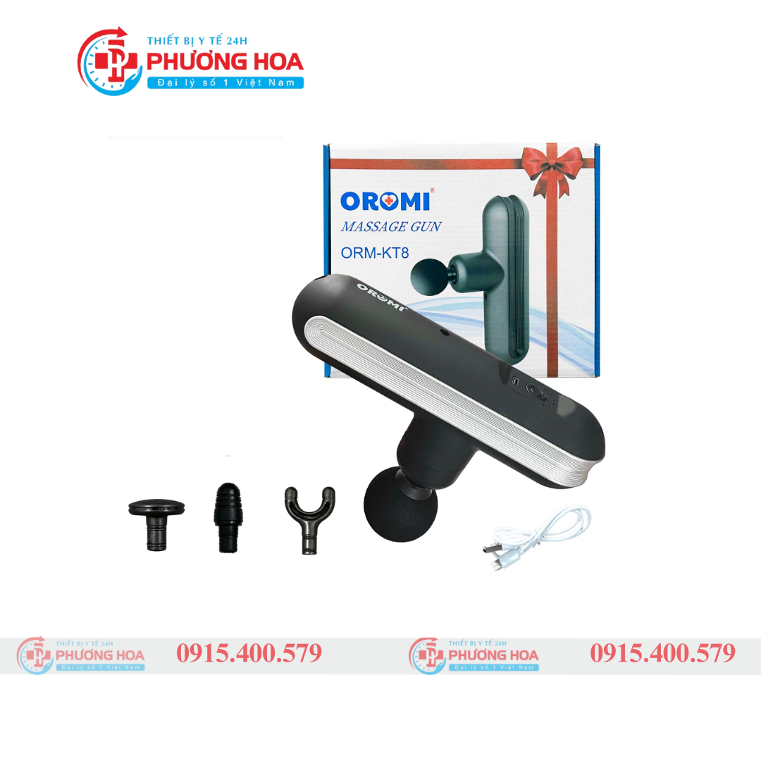 ORM-KT-8 - Súng Massage Cầm Tay 4 Đầu